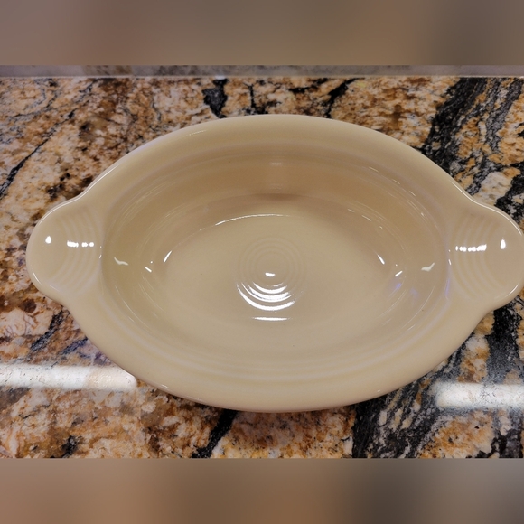 Fiesta 9 1/8 Inch Oval Individual Casserole 13 OZ IVORY - Picture 1 of 2